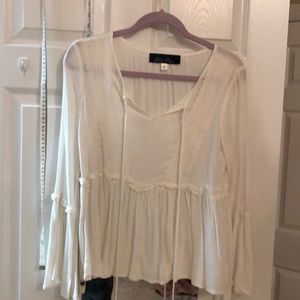 Never worn white peasant top.